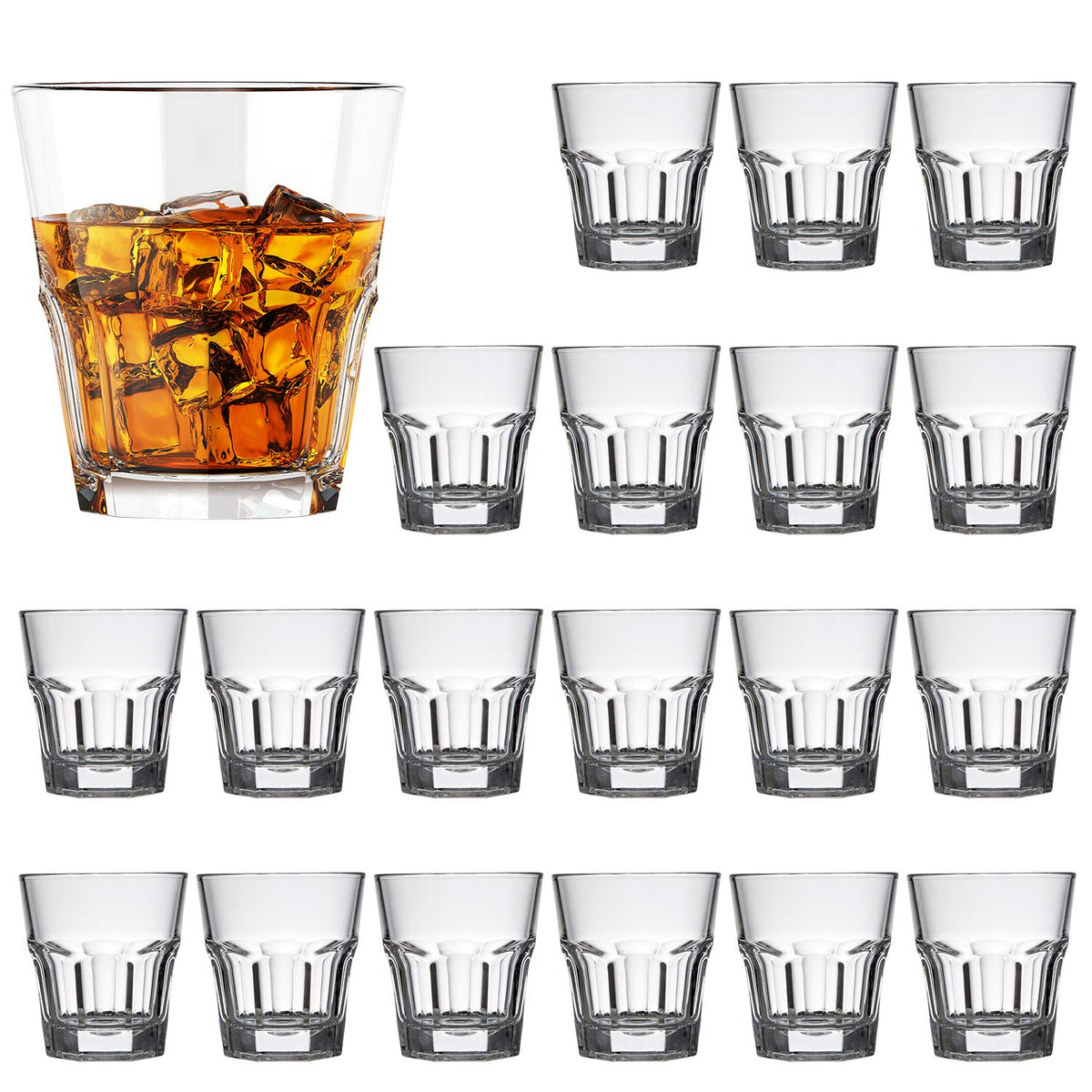 QAPPDA 5 oz calibrated shot glasses for precise whiskey tastings