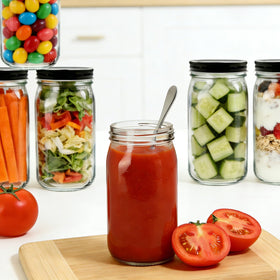 QAPPDA airtight lid on 32 oz jar preserves freshness and moisture.