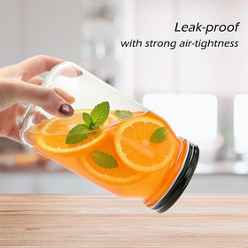 QAPPDA clear glass jar shows contents at a glance for organization.