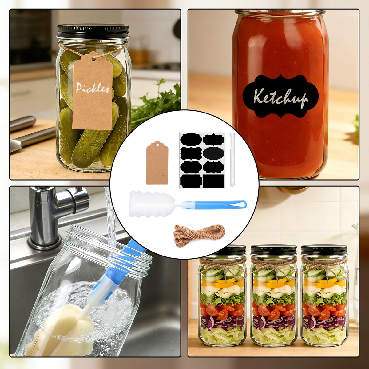 QAPPDA jars suitable for DIY crafts and party favors.