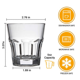QAPPDA heavy base rocks glasses with stable, easy grip