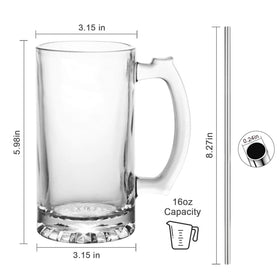 QAPPDA mug close-up shows ergonomic grip and crystal clarity.