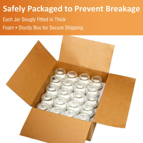 QAPPDA packaging with thick foam protects jars during shipping