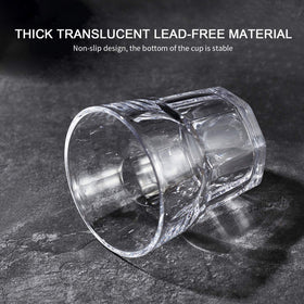 QAPPDA tempered break resistant old fashioned glass durable daily use