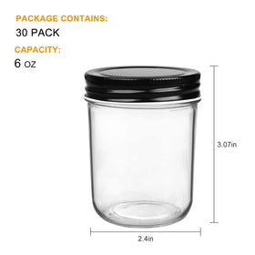QAPPDA wide-mouth 6oz jar ideal for quick filling and pouring