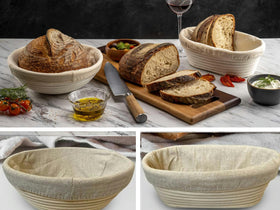 Qavinch artisan bread setup showing two shapes for sourdough