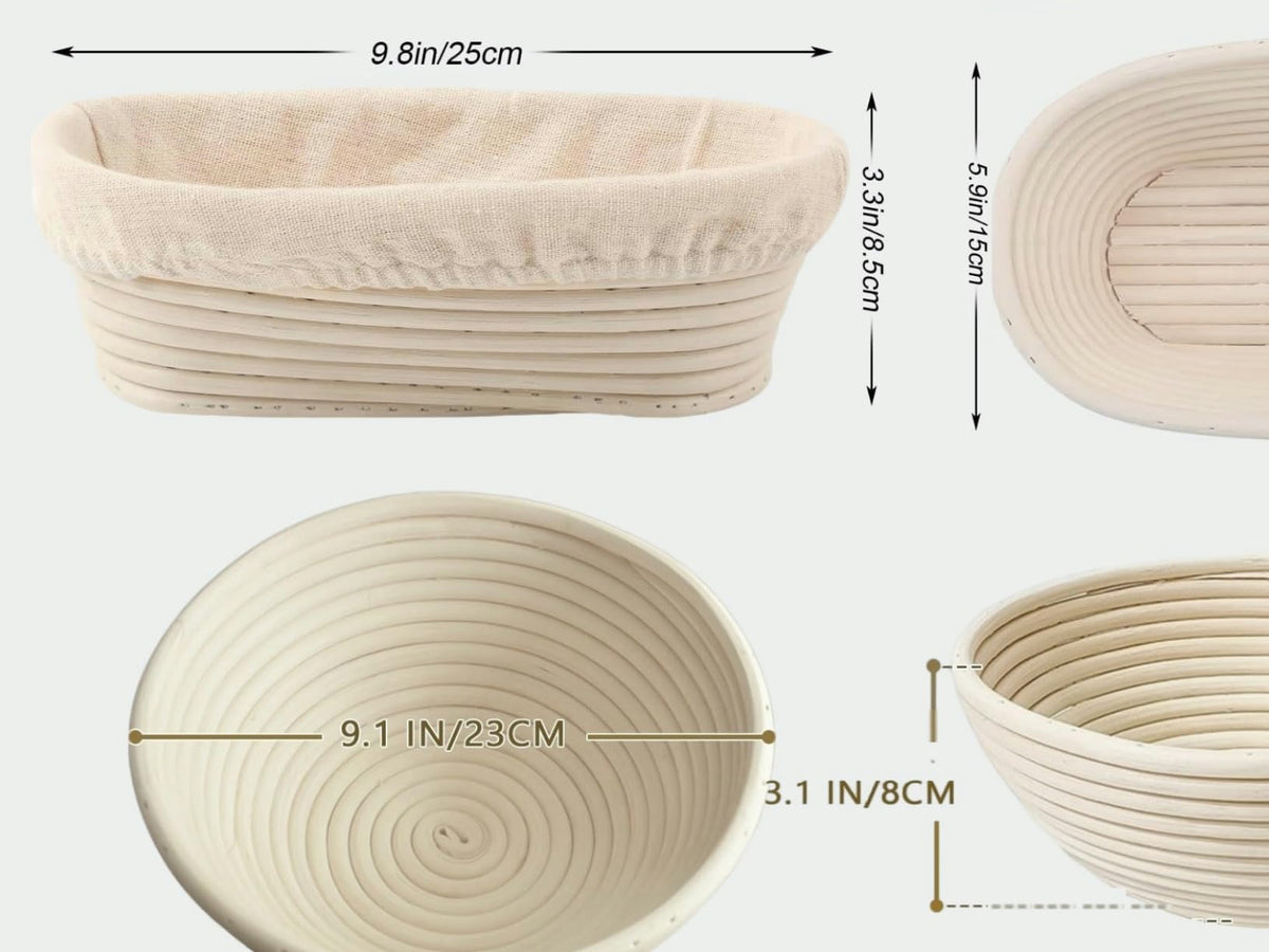 Qavinch easy release of bread from basket after proofing