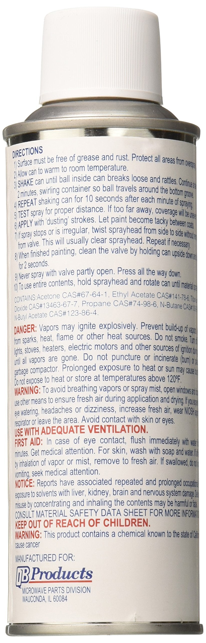 QB Products inside microwave snow white finish image for restoring interior shine