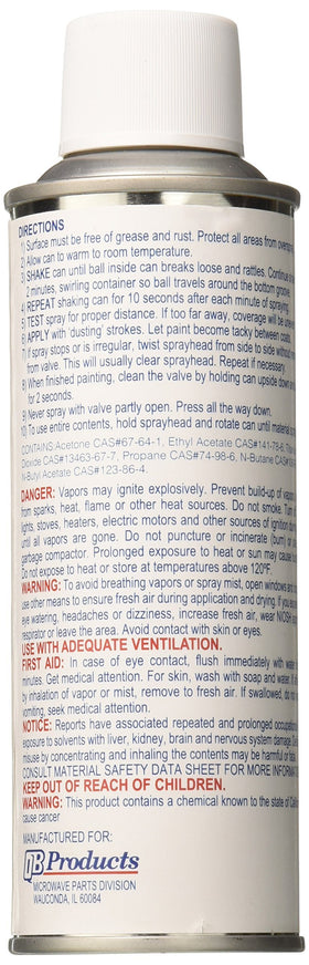 QB Products inside microwave snow white finish image for restoring interior shine