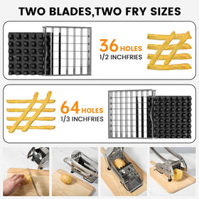 QBGSFSYG potato slicer featuring 1-3 inch blade for thin cuts
