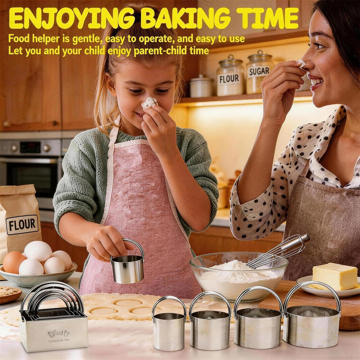 Qbily cookie cutters gift-ready packaging for baking enthusiasts