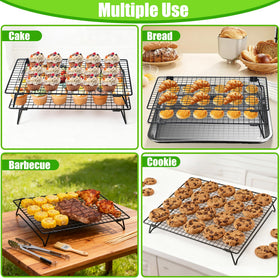 QCCTPUU 134x93 half-sheet cooling rack fits standard pans comfortably
