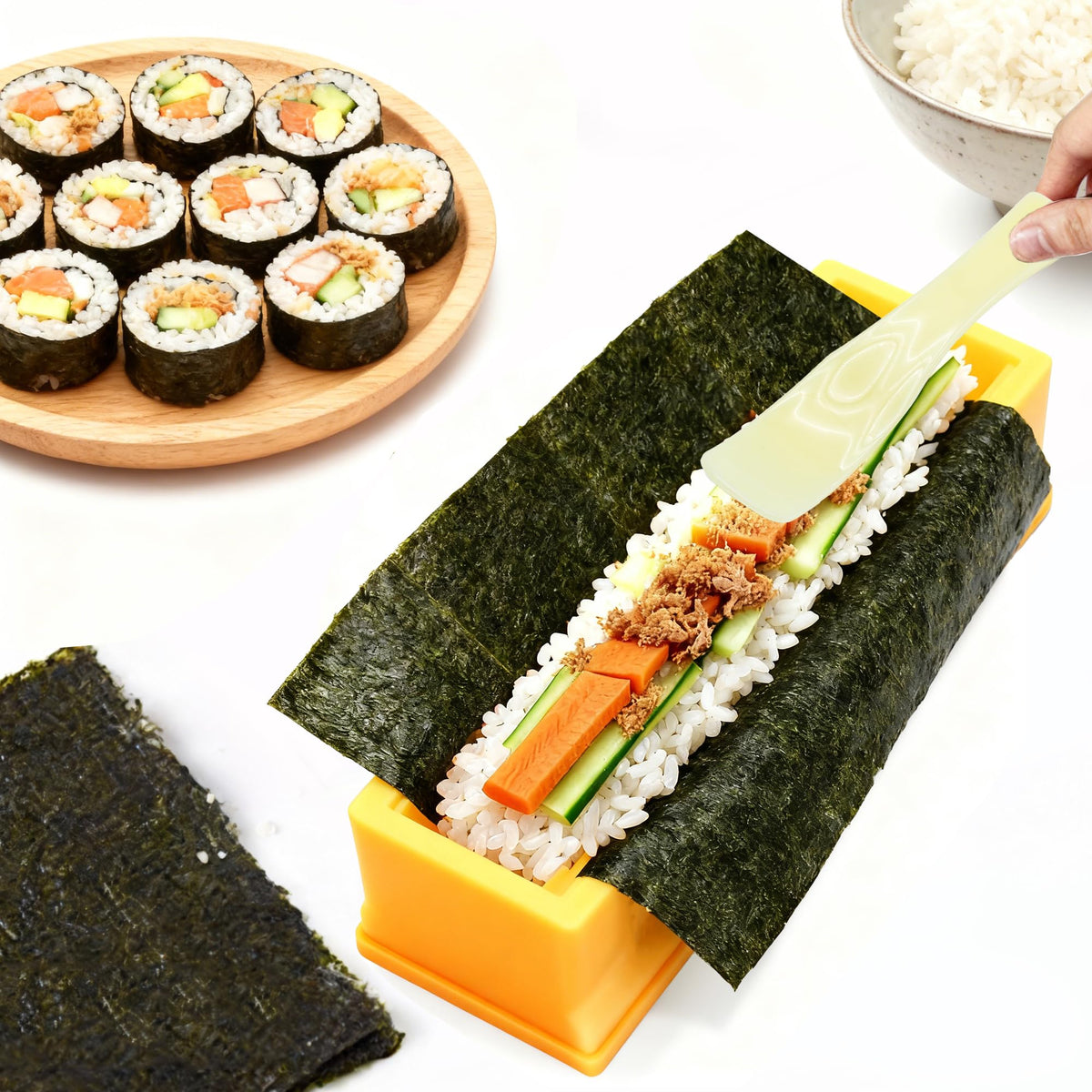 QCCTPUU home party ready sushi maker kit for DIY gatherings