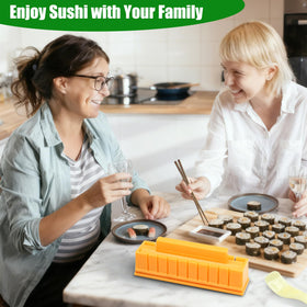 QCCTPUU sushi maker lid ready for shaping round sushi