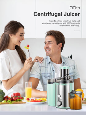 QCen juicer detachable parts for simple cleaning