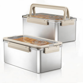 QCQHDU bread container with time dial tracks freshness