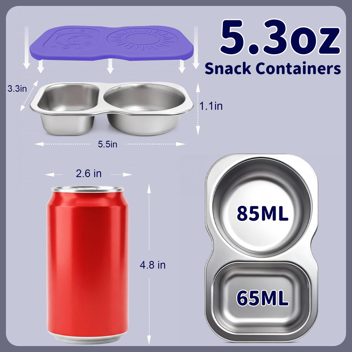 QCQHDU leak-proof dressing container with silicone lid protects dressings on the go.