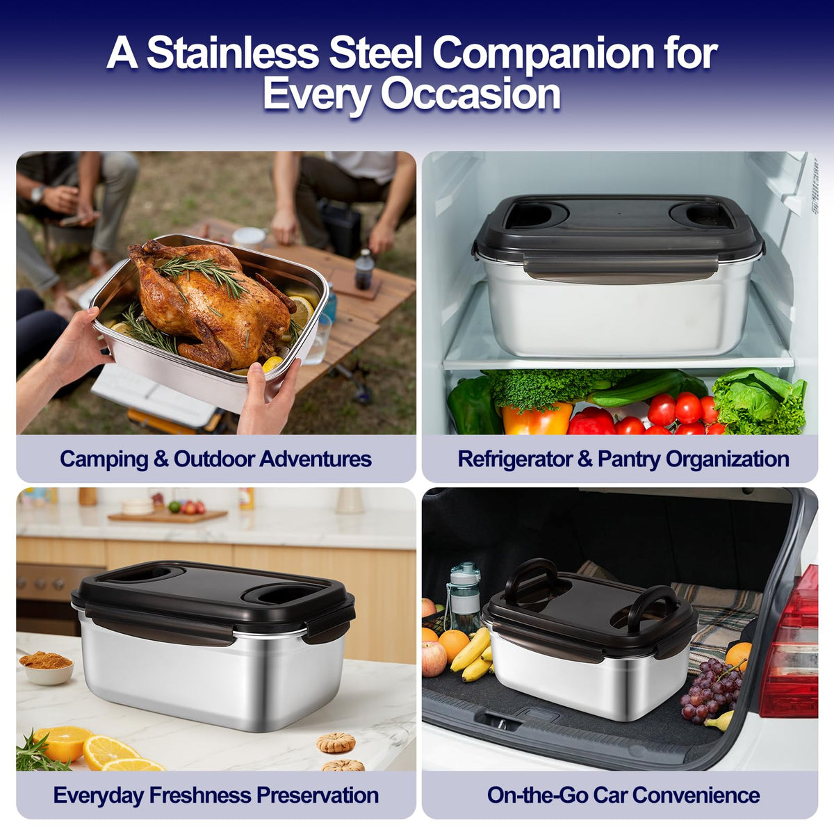 QCQHDU multi-purpose kitchen organizer for breads, snacks, and more.