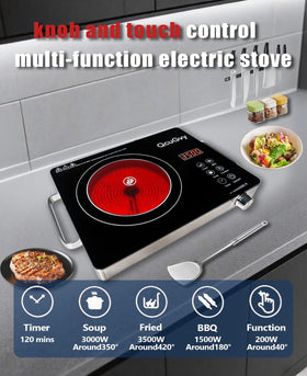 QcuGvy safety anti-scalding handle keeps hot cooking safe on countertops.