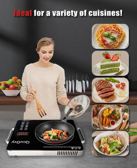 QcuGvy touch control panel enables precise temperature adjustments.