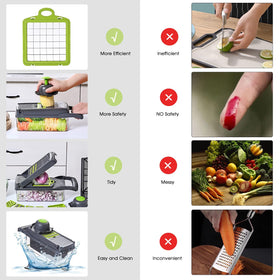 QDGMXIV easy-cleaning scrubbing fork visual promotes quick cleanup after chopping
