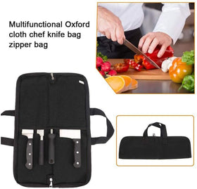 QEES knife roll lightweight design is backpack friendly for on the go kitchen tasks.