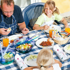 Qeeenar 20x20 inch square napkins designed for easy stacking and storage