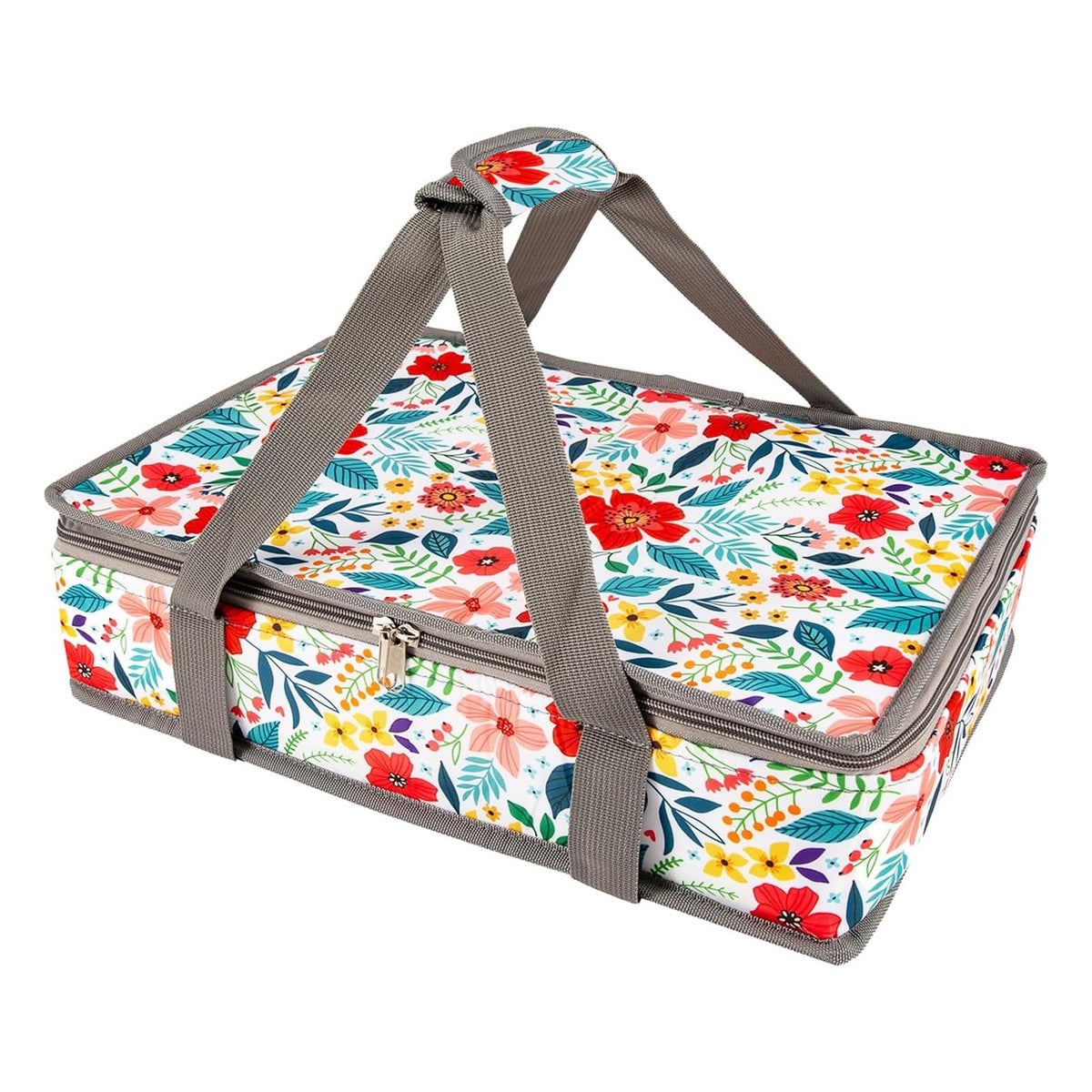 QEES insulated casserole carrier for 9x13 dishes keeps meals hot for potlucks.