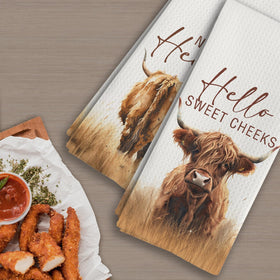 Qeheb waffle-texture towel offers softness and high absorbency for daily use.
