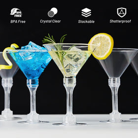 Qeirudu BPA-free PS material ensures safe, lightweight drinkware for everyday events.