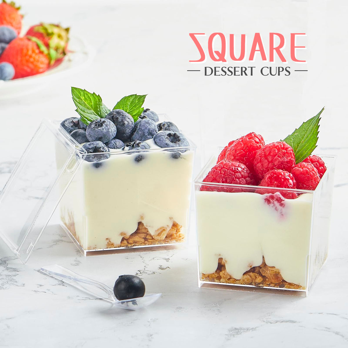 Qeirudu BPA-free PS cups are crystal clear and sturdy for daily use.
