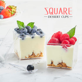 Qeirudu BPA-free PS cups are crystal clear and sturdy for daily use.