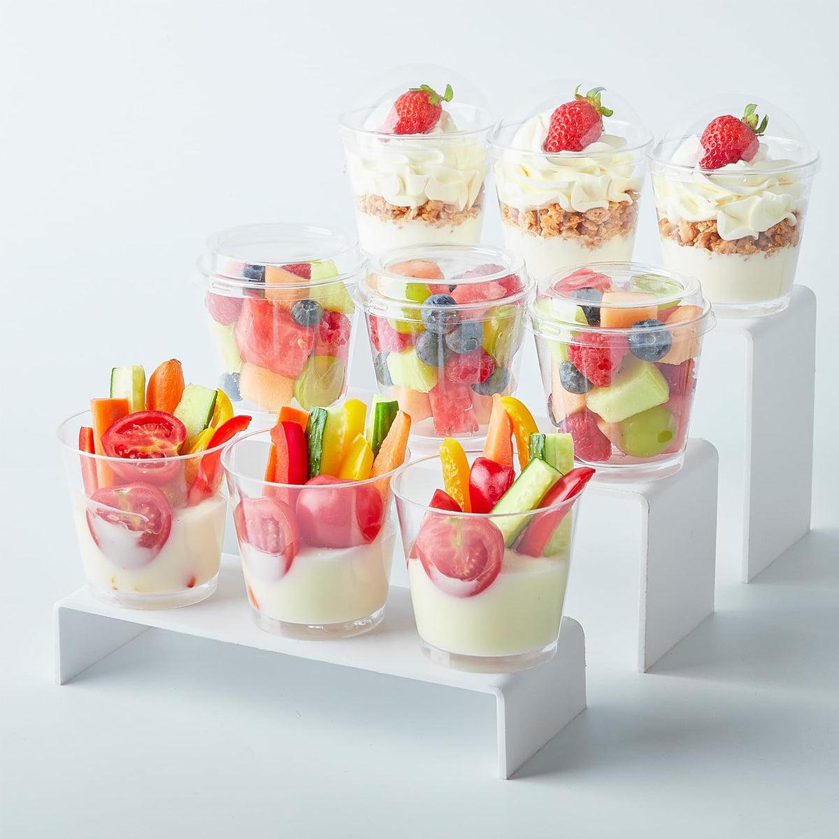Qeirudu BPA-free PS plastic cups ensure sturdy reuse and safe serving.