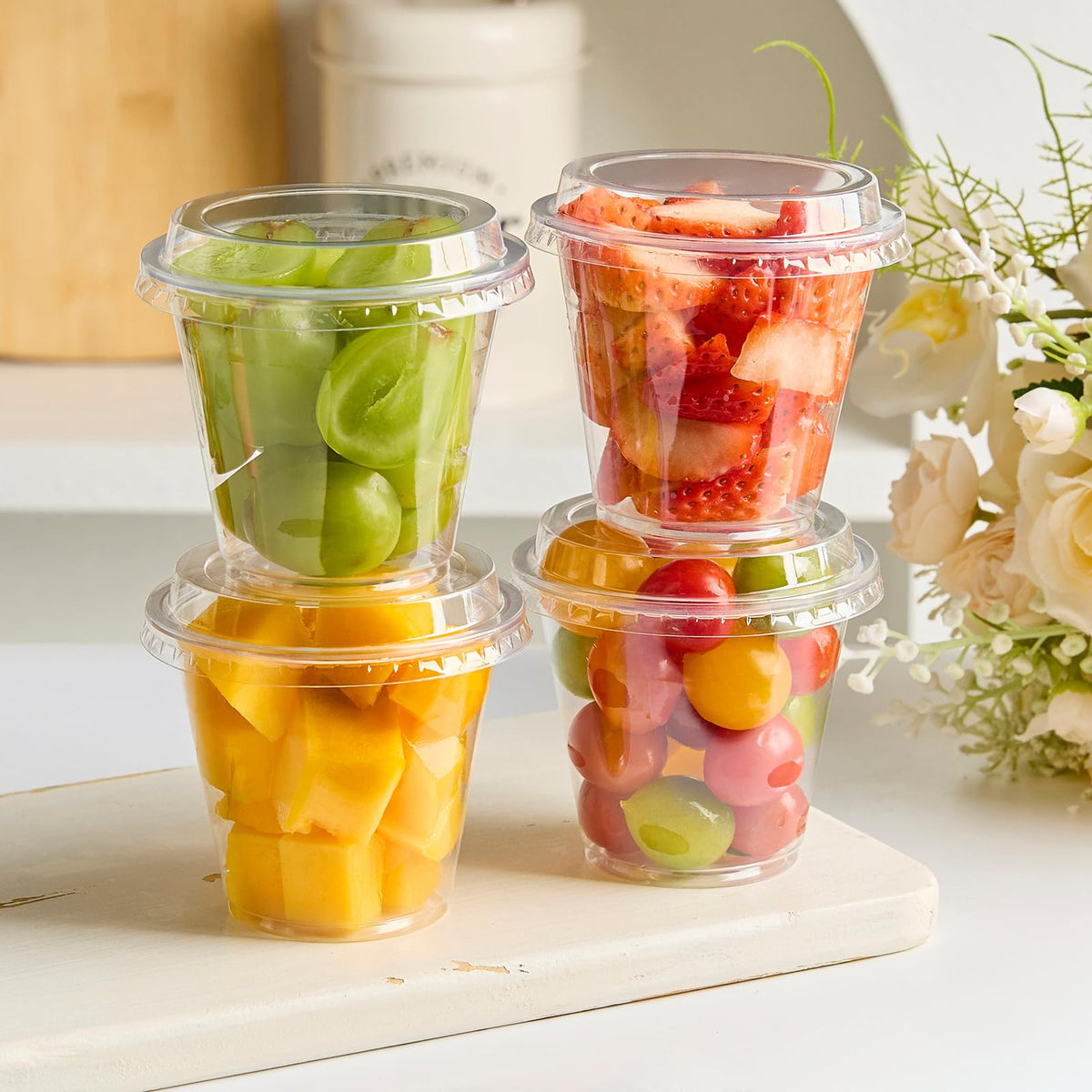 Qeirudu bulk 100-pack dessert cups for quick serving