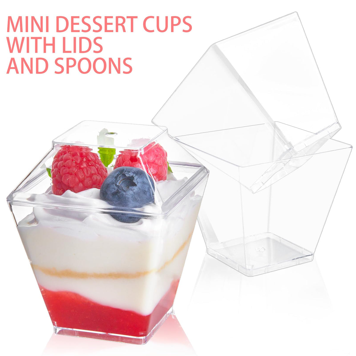 Qeirudu clear lids for dessert cups