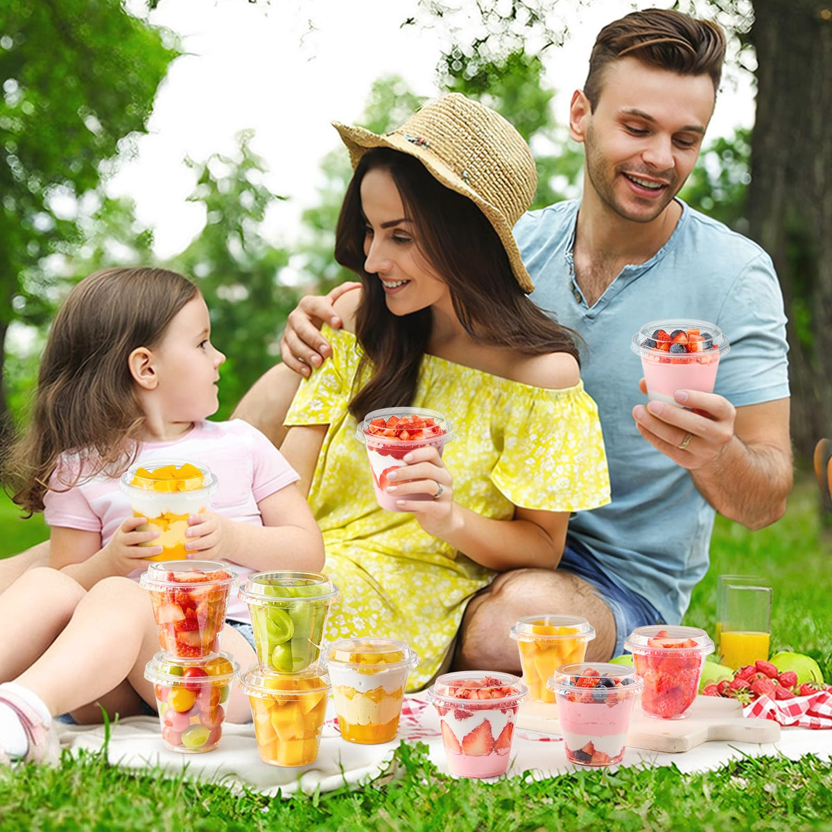 Qeirudu food-grade PET cups protect cakes and yogurts safely