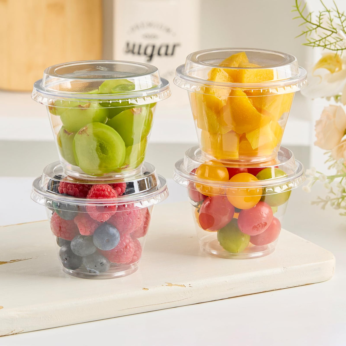 Qeirudu party dessert cups 100-pack streamline party service.