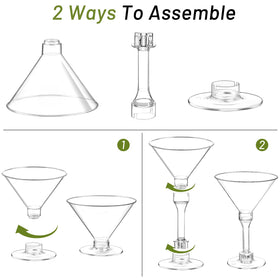 Qeirudu stackable design saves space between uses, simplifying party prep and storage.