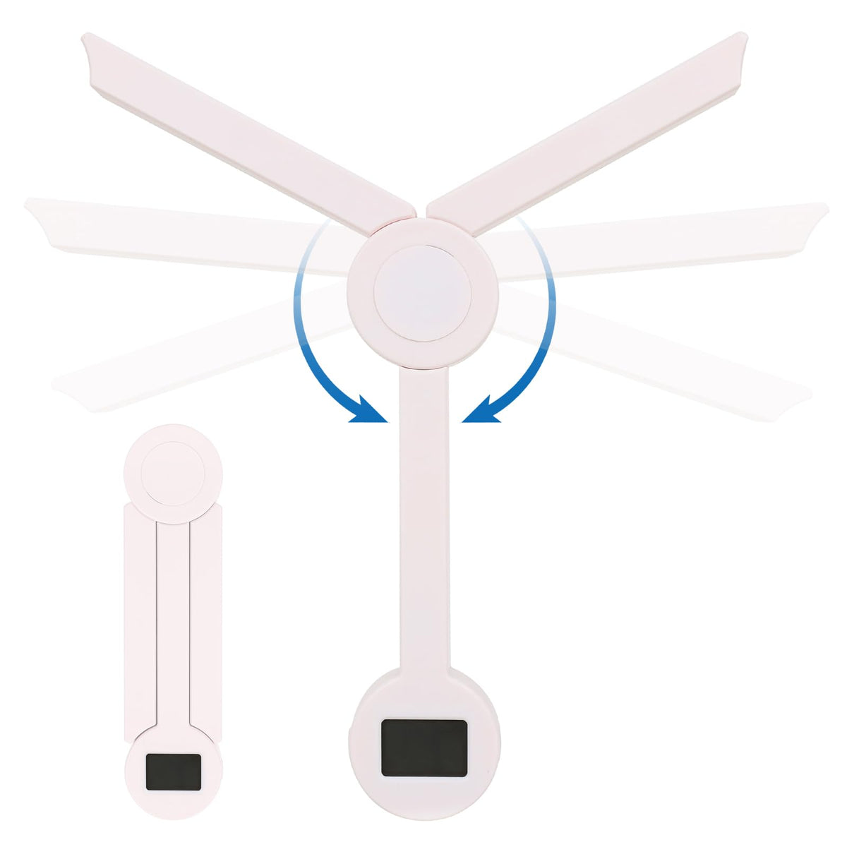 QFEISETH compact folding scale closed and portable for easy drawer storage.