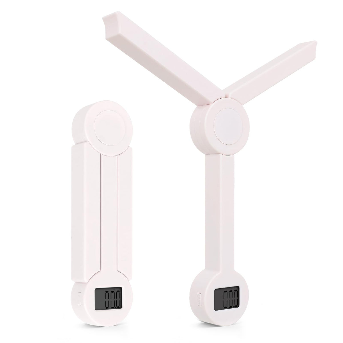 QFEISETH compact folding scale open with LCD for precise kitchen measurements.