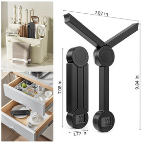 QFEISETH folding food scale stored in a drawer for travel.