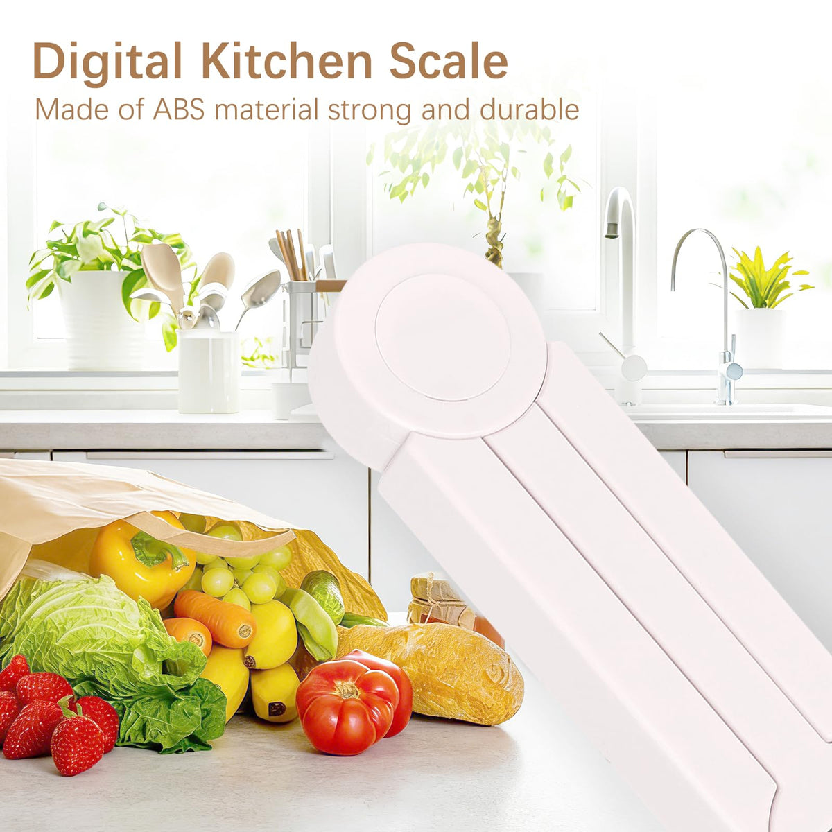 QFEISETH compact scale ideal for coffee, tea, and baking prep.