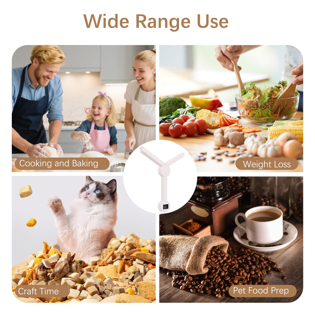 QFEISETH scale for measuring spices and ingredients with precision.