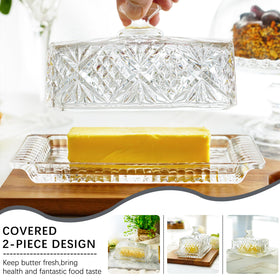 QFkris butter dish serves cream cheese or small desserts stylishly.