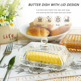 QFkris lidded butter dish protects butter from air while staying stylish.