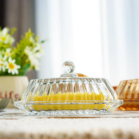 QFkris butter dish keeps kitchen organized and ready for spreads.