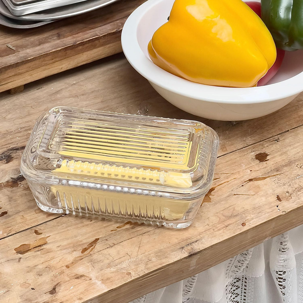 QFkris crystal-clear dish adds elegant style to kitchen décor