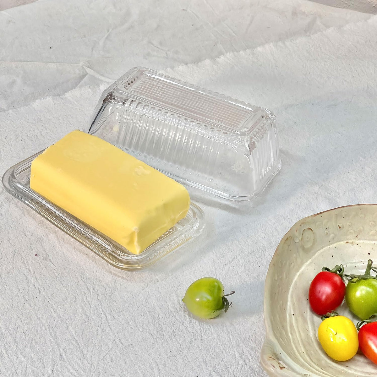 QFkris dishwasher-safe butter dish for quick, easy cleaning