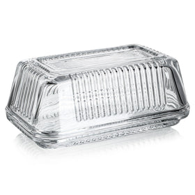 QFkris versatile butter dish suits countertop and table display