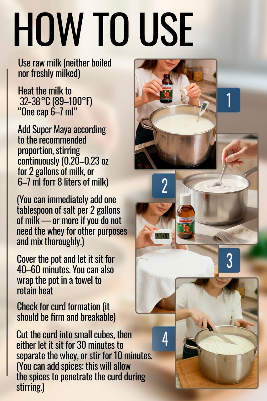 Milk curd forming with QG Group rennet for stable cheese shaping.